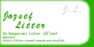 jozsef litter business card